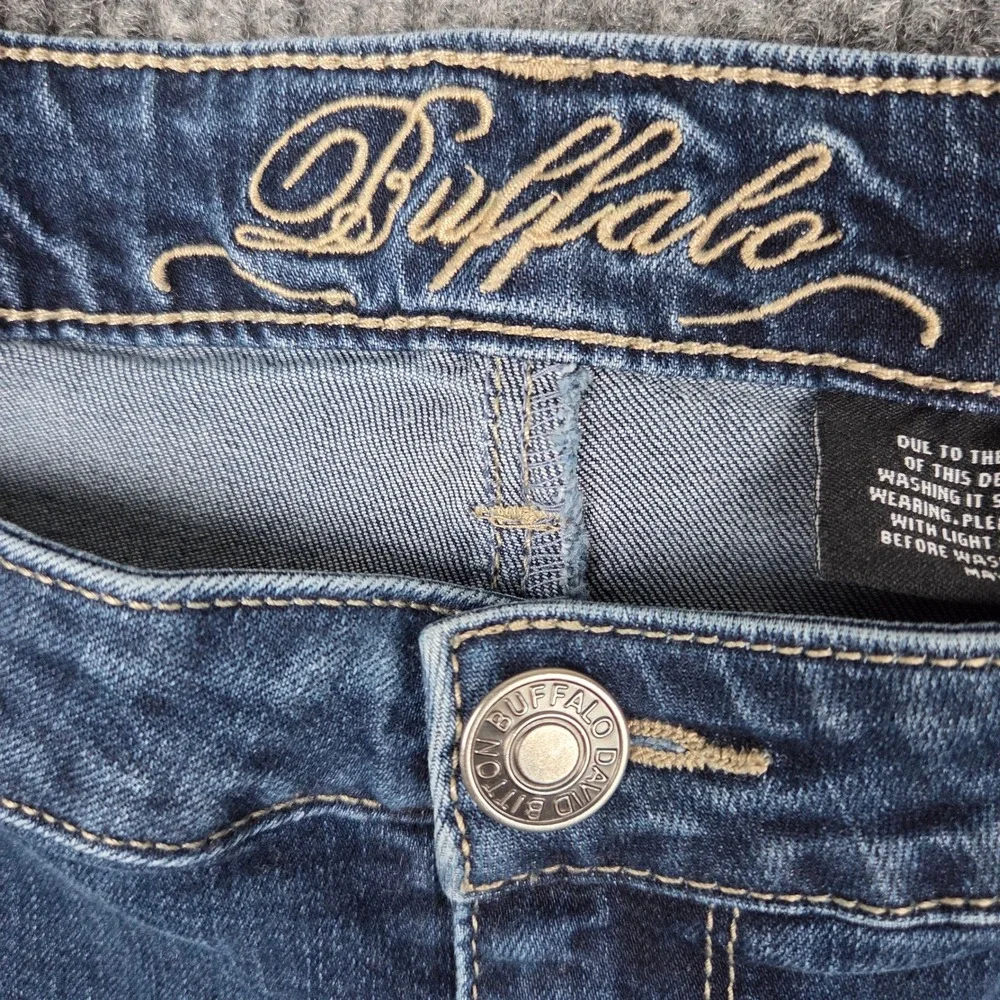Buffalo David Bitton Womens‎ Straight Leg Jeans Blue Medium Wash Size 16x32